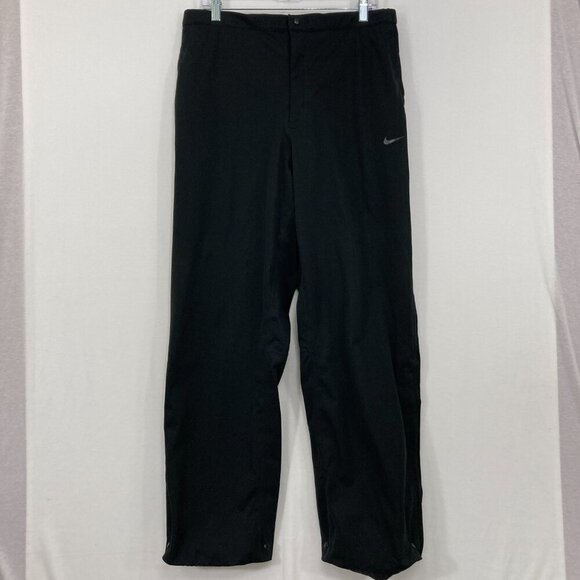Nike Men's size Large Black Storm Fit Zipper Hem Active Performance Track Pants - Picture 1 of 13